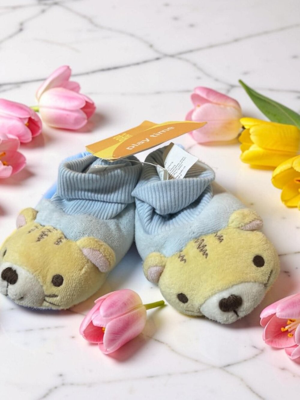 Gymboree NWT In The Jungle Tiger Baby Slippers 04 DA